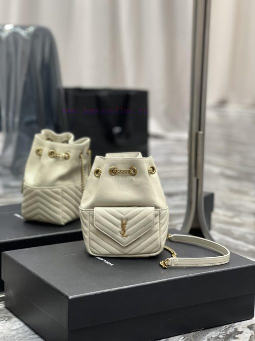 Yves Saint Laurent Bags JOE_The latest V-shaped quilted mini bucket bag has arrived. It is a cute and all inclusive hb0r95hj - Image 2