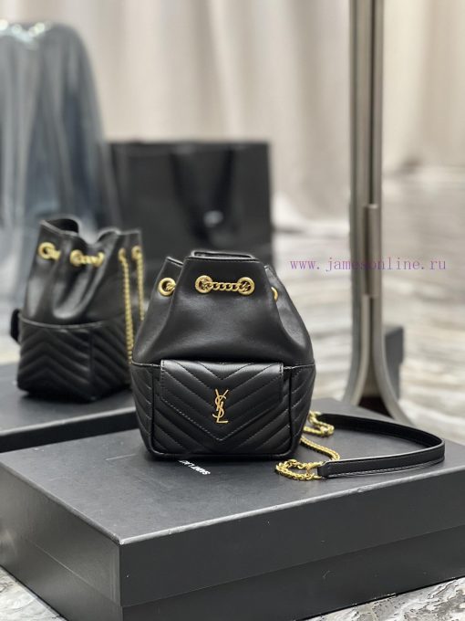 Yves Saint Laurent Bags JOE_The latest V-shaped quilted mini bucket bag has arrived. It is a cute and all inclusive ucp3rv3s