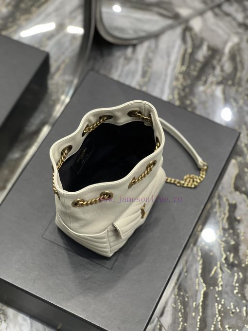 Yves Saint Laurent Bags JOE_The latest V-shaped quilted mini bucket bag has arrived. It is a cute and all inclusive hb0r95hj - Image 7