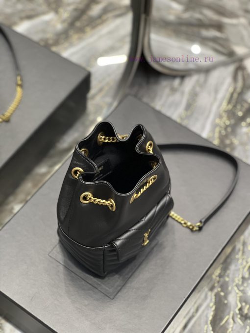 Yves Saint Laurent Bags JOE_The latest V-shaped quilted mini bucket bag has arrived. It is a cute and all inclusive ucp3rv3s - Image 6