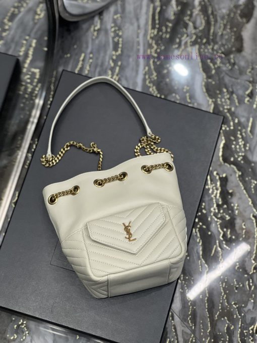 Yves Saint Laurent Bags JOE_The latest V-shaped quilted mini bucket bag has arrived. It is a cute and all inclusive hb0r95hj - Image 9