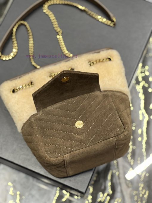Yves Saint Laurent Bags JOE_The latest V-shaped quilted mini bucket bag has arrived. It is a cute imported Italian f qvcnvnyc - Image 10