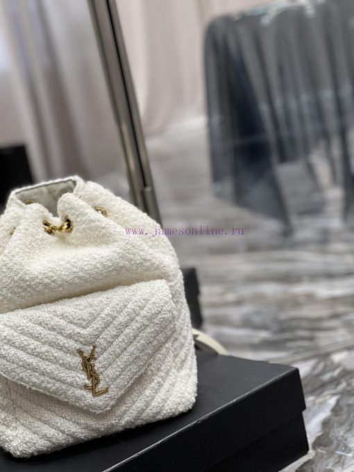 Yves Saint Laurent Bags 𝐉𝐨𝐞 _ Backpack Pearl Grey White 🤍It's not an exaggeration to say that this is a classic back fwh8ljyn - Image 4