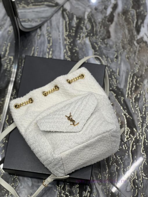 Yves Saint Laurent Bags 𝐉𝐨𝐞 _ Backpack Pearl Grey White 🤍It's not an exaggeration to say that this is a classic back fwh8ljyn - Image 9