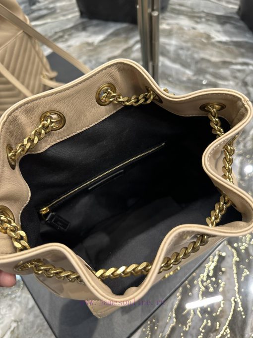 Yves Saint Laurent Bags 𝐉𝐨𝐞 _ Apricot gold buckle on backpackIt's not an exaggeration to say that this is a classic swa74ycy - Image 8