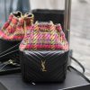 Yves Saint Laurent Bags 𝐉𝐨𝐞 _ Backpack made of black sheepskin with colorful yarnIt's not an exaggeration to say tha ht2yijld
