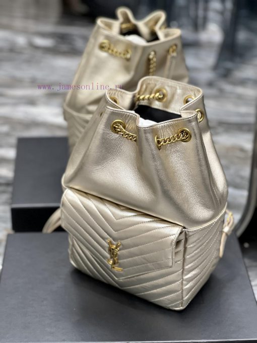 Yves Saint Laurent Bags 𝐉𝐨𝐞 _ Champagne color backpack 🥂It's not an exaggeration to say that this is a classic backp 9we4ixrm - Image 6