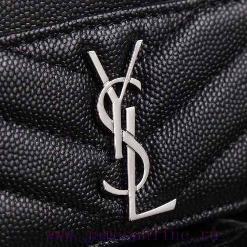 Yves Saint Laurent Bags SLoro Piana card clip credit clip metal interlocking YSL standard, jacquard embossed stitchi gi0nem8k - Image 5