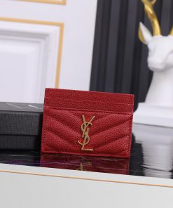 Yves Saint Laurent Bags SLoro Piana card clip credit clip metal interlocking YSL standard, jacquard embossed stitchi xt2n9xfk
