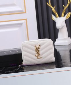 Yves Saint Laurent Bags Equipped with a complete set of the latest packagingThe SLoro Piana short round zipper walle 856kpovd