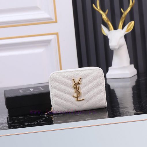 Yves Saint Laurent Bags Equipped with a complete set of the latest packagingThe SLoro Piana short round zipper walle 856kpovd