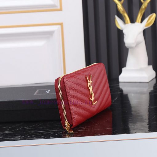 Yves Saint Laurent Bags Y's popular wallet, a brand new upgraded version of the V-line single pull model, is a top t 9xg7223p - Image 4