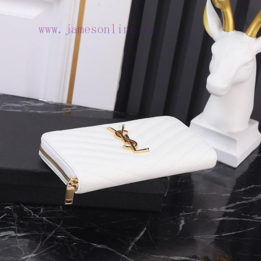 Yves Saint Laurent Bags Y's popular wallet, a brand new upgraded version of the V-line single pull model, is a top t d92teape - Image 5