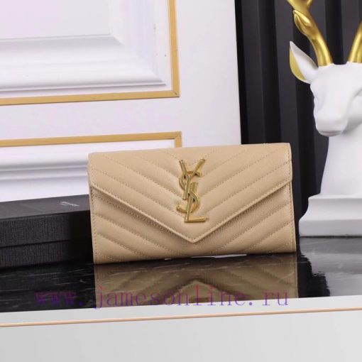 Yves Saint Laurent Bags Equipped with a complete set of the latest packagingY's envelope long clip is made of import sshj0zbw