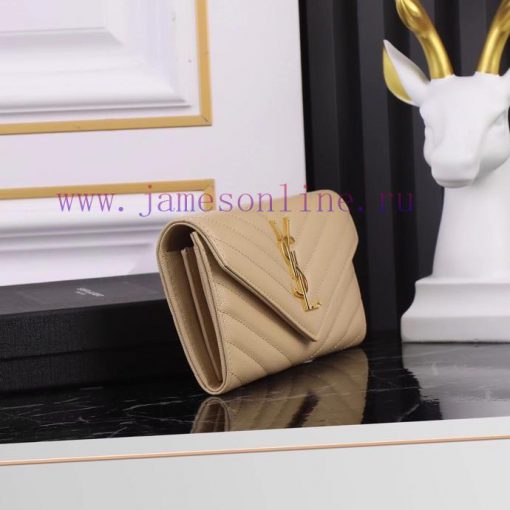 Yves Saint Laurent Bags Equipped with a complete set of the latest packagingY's envelope long clip is made of import sshj0zbw - Image 4