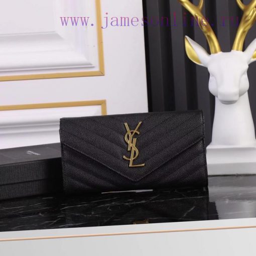 Yves Saint Laurent Bags Equipped with a complete set of the latest packagingY's envelope long clip is made of import l8ma5teb - Image 2