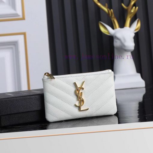 Yves Saint Laurent Bags The first key bag in the YSL series, featuring a V-shaped chain bag and a key ring with exqu wkwt09ez - Image 2