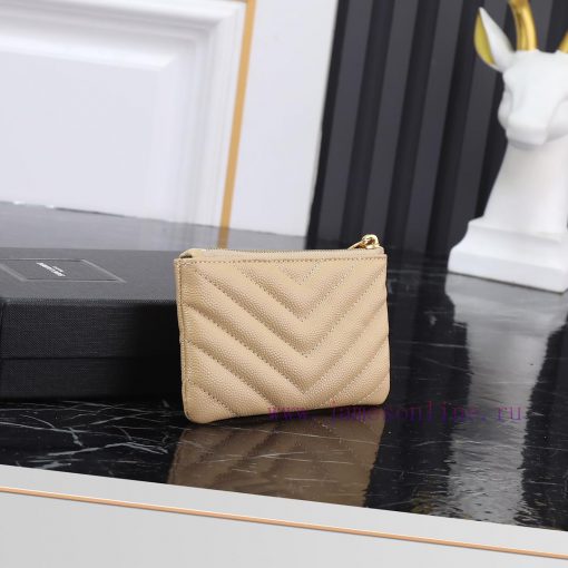 Yves Saint Laurent Bags The first key bag in the YSL series, featuring a V-shaped chain bag and a key ring with exqu z892lw7l - Image 3