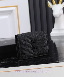 Yves Saint Laurent Bags Y Home Short Clip Authentic Development Imported cowhide pressed caviar with one central com 3gjxyyeb