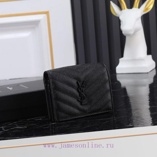Yves Saint Laurent Bags Y Home Short Clip Authentic Development Imported cowhide pressed caviar with one central com 3gjxyyeb