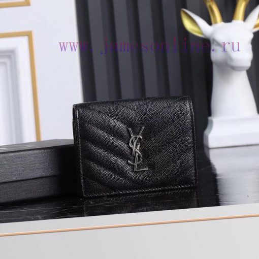 Yves Saint Laurent Bags Y Home Short Clip Authentic Development Imported cowhide pressed caviar with one central com jimr2ws3