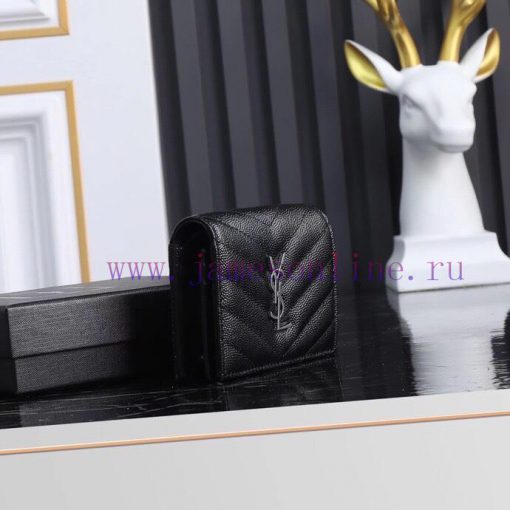 Yves Saint Laurent Bags Y Home Short Clip Authentic Development Imported cowhide pressed caviar with one central com jimr2ws3 - Image 4