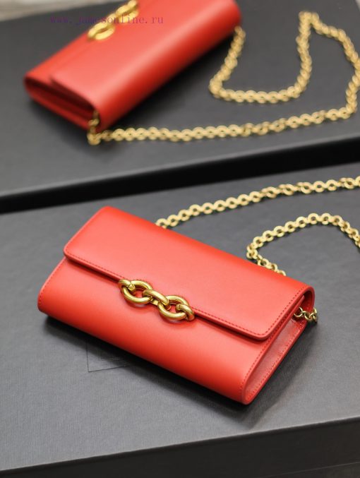 Yves Saint Laurent Bags RedLE MAILLON plain cowhide chain bagAbsolutely right, it belongs to the series of Italian a yrgwmt8r - Image 3