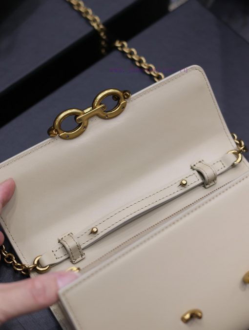Yves Saint Laurent Bags Apricot colorLE MAILLON plain cowhide chain bagAbsolutely right, it belongs to the series of yjimh2qz - Image 8