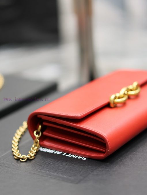 Yves Saint Laurent Bags RedLE MAILLON plain cowhide chain bagAbsolutely right, it belongs to the series of Italian a yrgwmt8r - Image 5