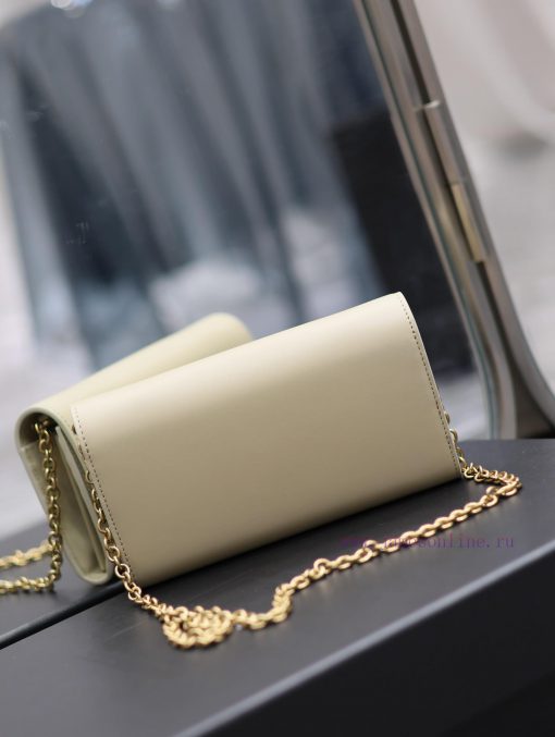Yves Saint Laurent Bags Apricot colorLE MAILLON plain cowhide chain bagAbsolutely right, it belongs to the series of yjimh2qz - Image 10