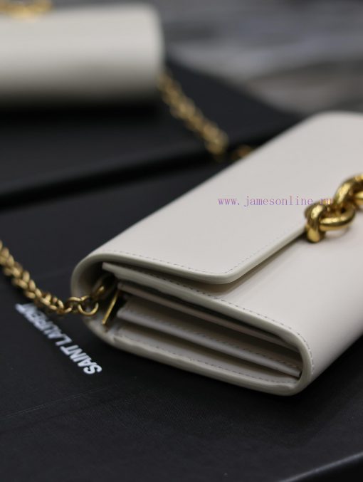 Yves Saint Laurent Bags WhiteLE MAILLON plain cowhide chain bagAbsolutely right, it belongs to the series of Italian ow6njqvd - Image 6