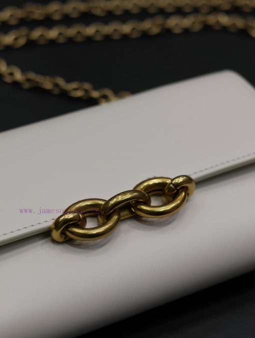 Yves Saint Laurent Bags WhiteLE MAILLON plain cowhide chain bagAbsolutely right, it belongs to the series of Italian ow6njqvd - Image 7