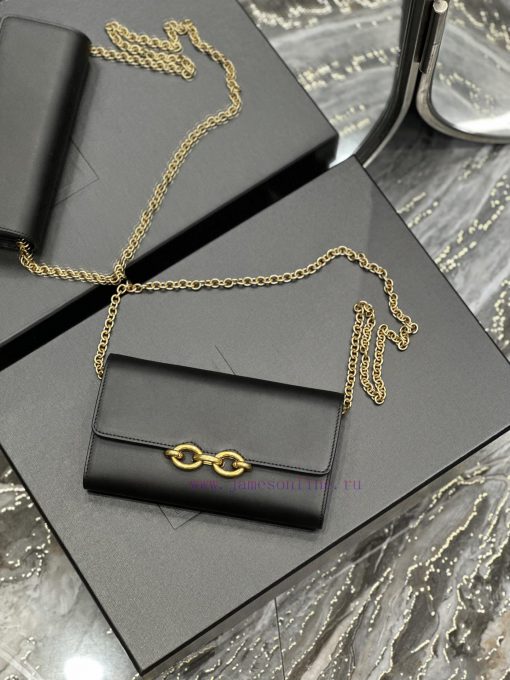 Yves Saint Laurent Bags BlackLE MAILLON plain cowhide chain bagAbsolutely right, it belongs to the series of Italian 9xw3lzu1