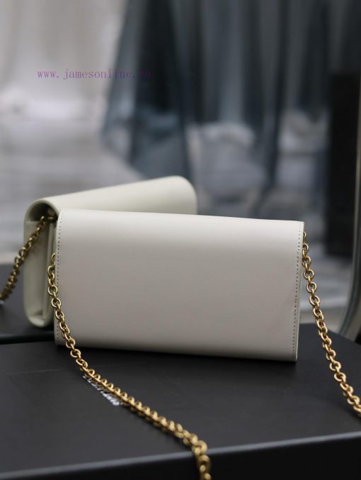 Yves Saint Laurent Bags WhiteLE MAILLON plain cowhide chain bagAbsolutely right, it belongs to the series of Italian ow6njqvd - Image 10