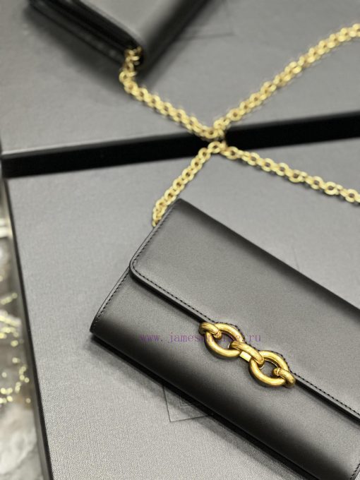 Yves Saint Laurent Bags BlackLE MAILLON plain cowhide chain bagAbsolutely right, it belongs to the series of Italian 9xw3lzu1 - Image 4