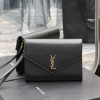 Yves Saint Laurent Bags Black lambskin with tricolor logoMONOGRAM HandbagEquipped with a detachable wrist strap and cu7w6kk4