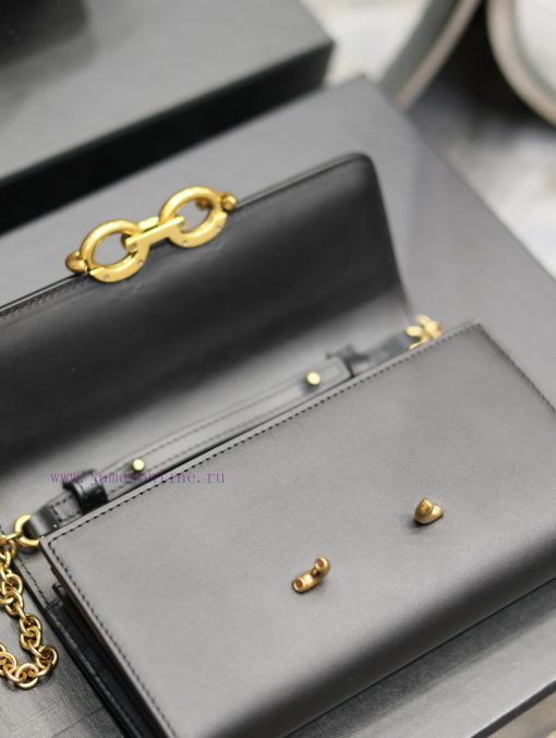 Yves Saint Laurent Bags BlackLE MAILLON plain cowhide chain bagAbsolutely right, it belongs to the series of Italian 9xw3lzu1 - Image 8