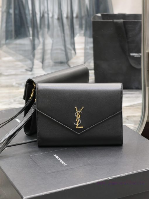 Yves Saint Laurent Bags Black lambskin with tricolor logoMONOGRAM HandbagEquipped with a detachable wrist strap and cu7w6kk4 - Image 2