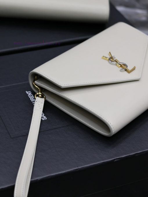 Yves Saint Laurent Bags White lambskin with tricolor logoMONOGRAM HandbagEquipped with a detachable wrist strap and fmsb95ki - Image 7