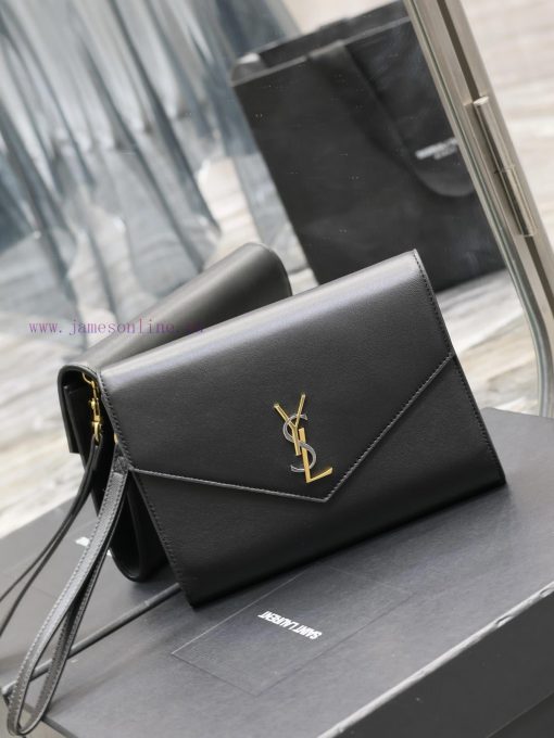 Yves Saint Laurent Bags Black lambskin with tricolor logoMONOGRAM HandbagEquipped with a detachable wrist strap and cu7w6kk4 - Image 3