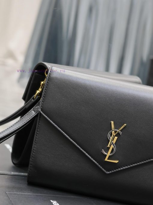 Yves Saint Laurent Bags Black lambskin with tricolor logoMONOGRAM HandbagEquipped with a detachable wrist strap and cu7w6kk4 - Image 4
