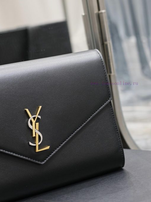 Yves Saint Laurent Bags Black lambskin with tricolor logoMONOGRAM HandbagEquipped with a detachable wrist strap and cu7w6kk4 - Image 5
