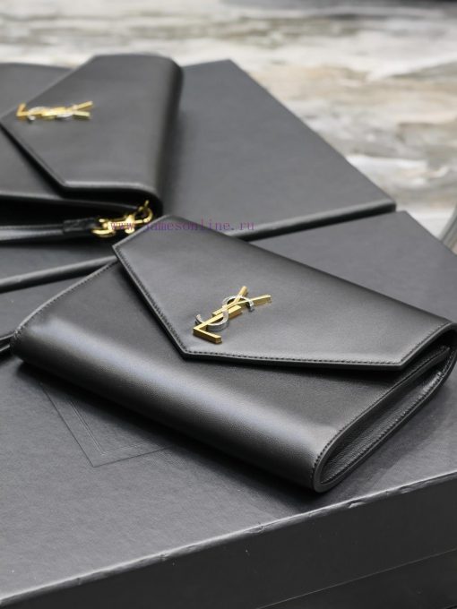 Yves Saint Laurent Bags Black lambskin with tricolor logoMONOGRAM HandbagEquipped with a detachable wrist strap and cu7w6kk4 - Image 6