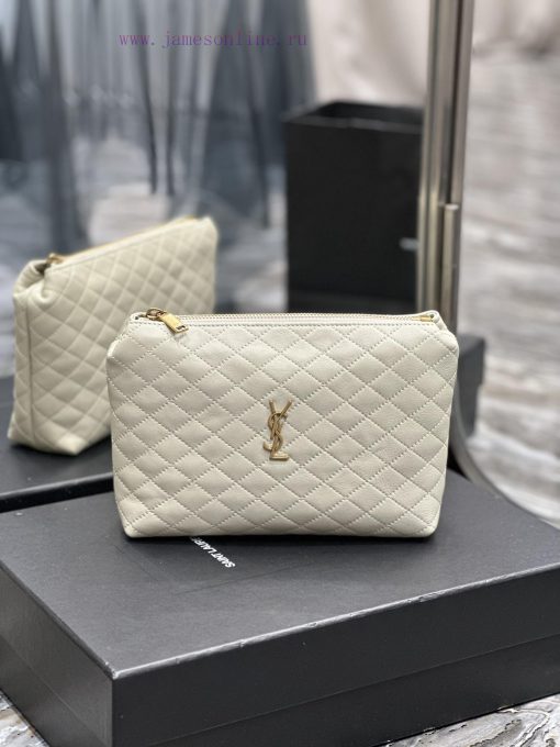 Yves Saint Laurent Bags Gaby Quilted Makeup Bag/Handbag_A simple and elegant/clean and neat appearance is not handso 8cl29mk1 - Image 2