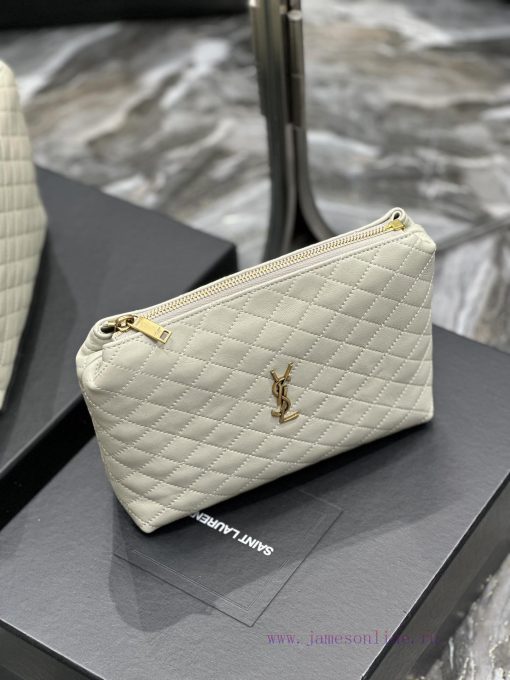 Yves Saint Laurent Bags Gaby Quilted Makeup Bag/Handbag_A simple and elegant/clean and neat appearance is not handso 8cl29mk1 - Image 4