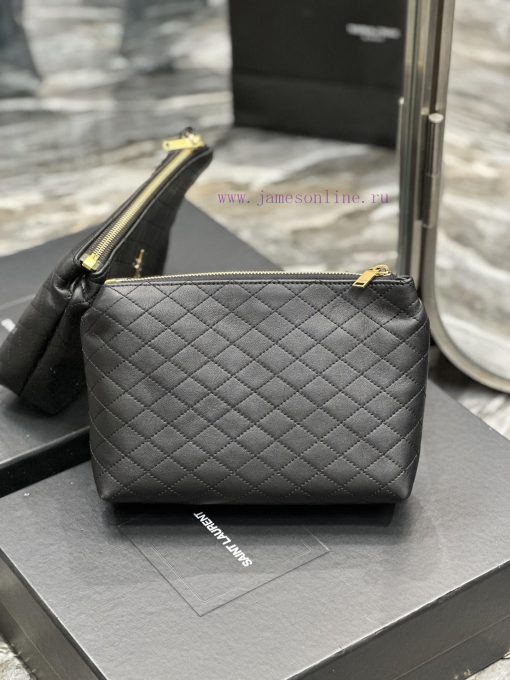 Yves Saint Laurent Bags Gaby Quilted Makeup Bag/Handbag_A simple and elegant/clean and neat appearance is not handso 7plu1zc2 - Image 9