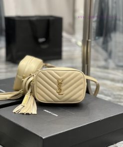 Yves Saint Laurent Bags Hot selling waist bag returns with apricot gold buckle_Latest synchronized LOU BELT BAG, adj pzmv635e