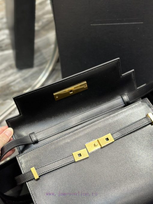 Yves Saint Laurent Bags Manhathattan_ Flip Manhattan baguette bag, changing the classic logo of the past and replaci 22wwzwm2 - Image 8