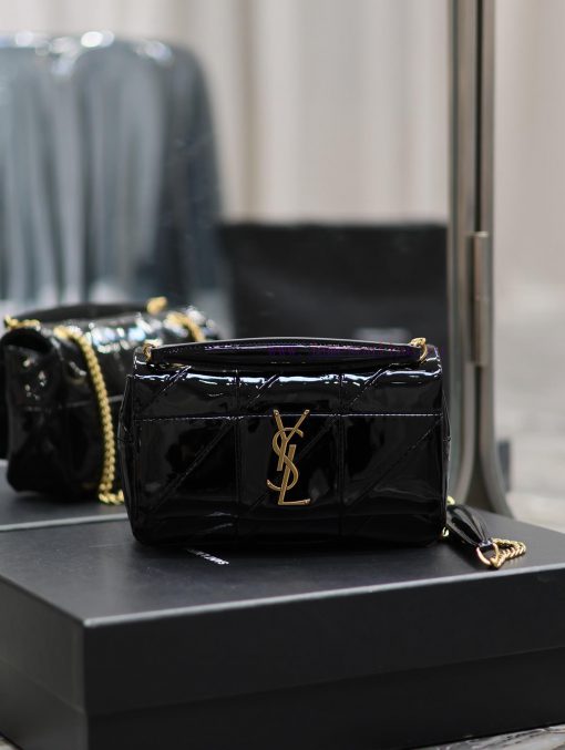 Yves Saint Laurent Bags Lacquer leather styleJAMIE_Sized 20cm splicing version, made of Italian imported patent leat jqztqbci