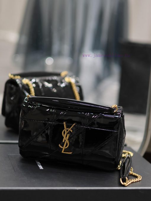 Yves Saint Laurent Bags Lacquer leather styleJAMIE_Sized 20cm splicing version, made of Italian imported patent leat jqztqbci - Image 4